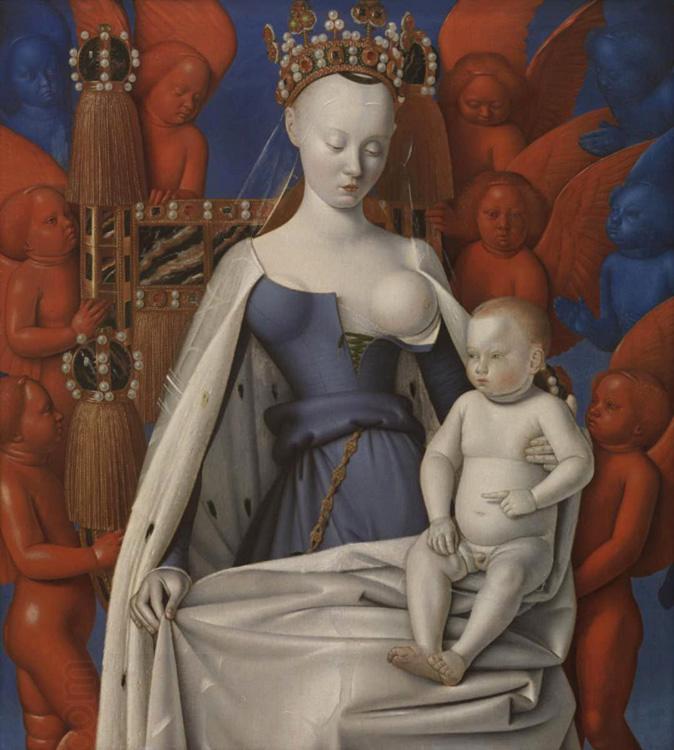Jean Fouquet Madonna and Chile (mk08) China oil painting art
